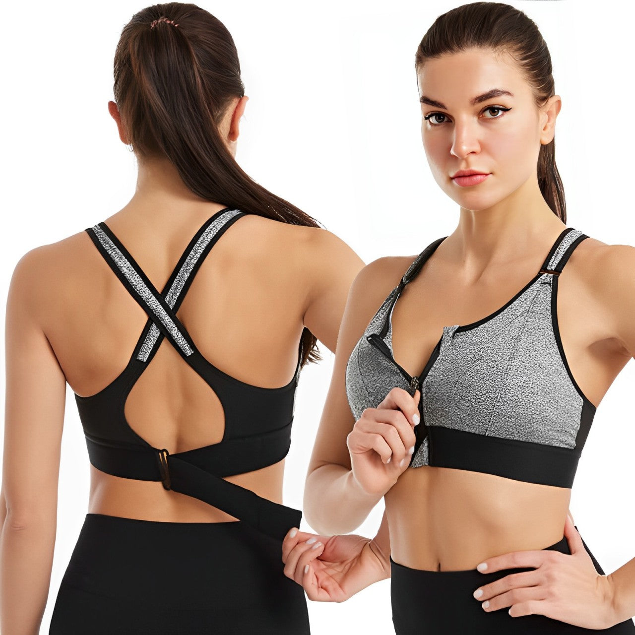 Sujetador Deportivo Mujer – Sin Costuras y Ajustable ✅