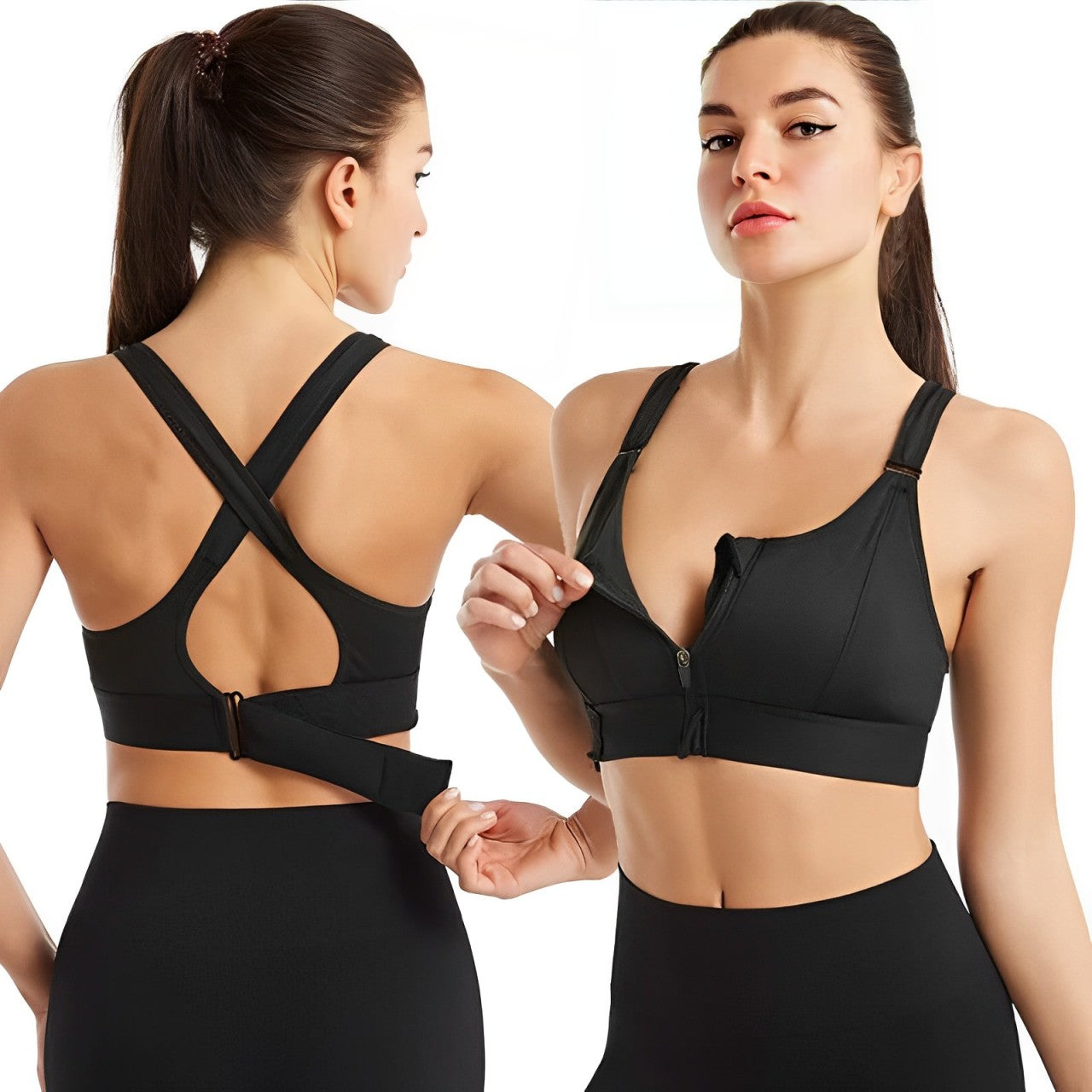 Sujetador Deportivo Mujer – Sin Costuras y Ajustable ✅